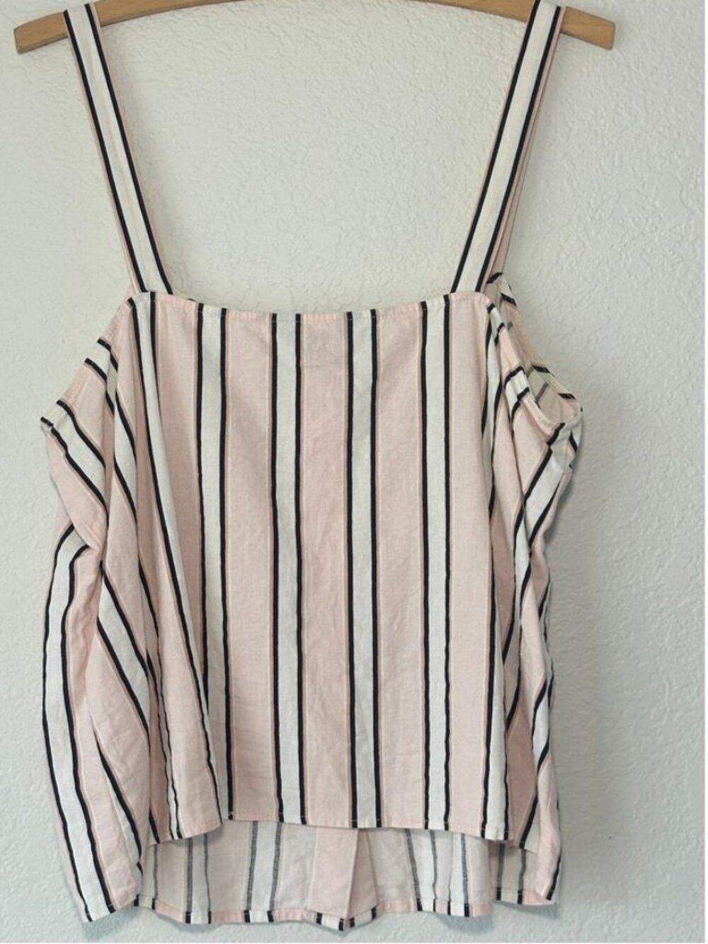 Pink Stripe Button Front Top - Picture 2 of 2